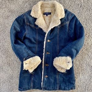 Earl Jeans Shearling Jean Jacket in Medium